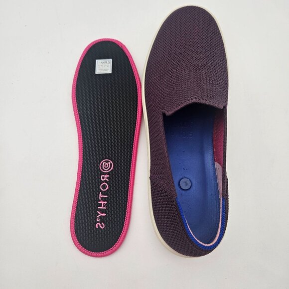 Rothys The Original Slip On Fig Python Purple Womens Sz 9.5 NEW - Picture 6 of 7